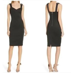Ted Baker London Nancila Bow Ribbon Jewel Strap Sheath Dress Size 4 US 10